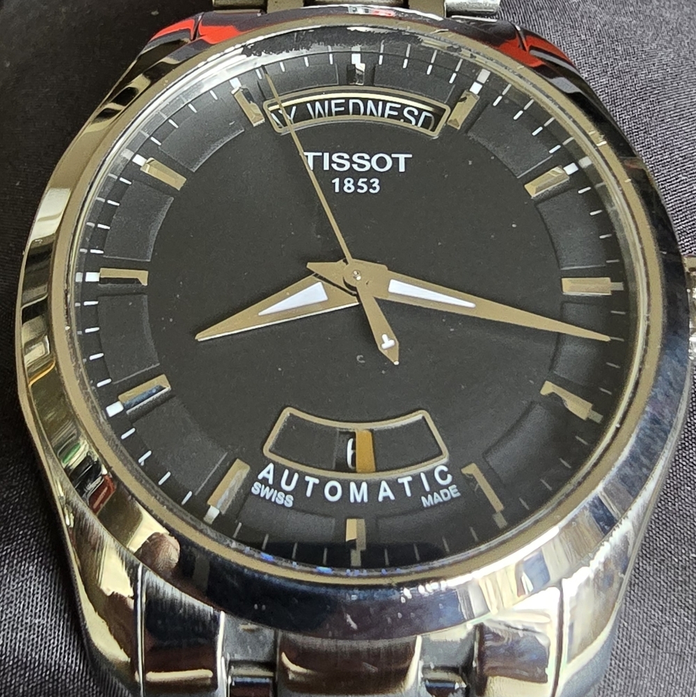 Tissot Classic Black and Silver Timepiece